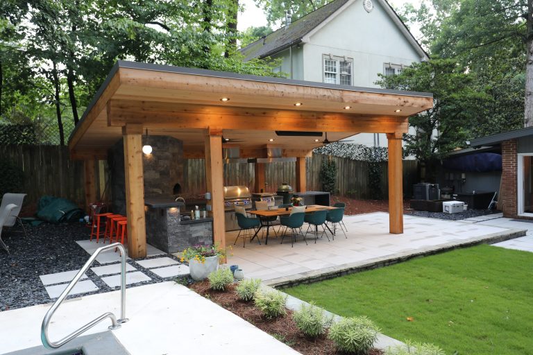 1950s porch photo in Atlanta by Outdoor Makeover & Living Spaces | Outdoor Photos | Porch | Landscaping | Landscape Design | Outdoor Living Space | Porch Design Ideas | Outdoor Living Space Ideas | Backyard Design