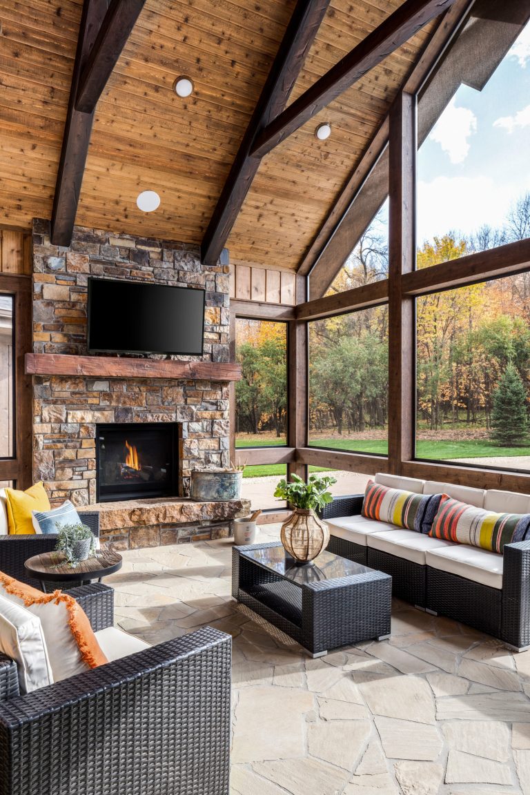 2020 Artisan Home Tour Builder: Lecy Bros. Homes & Remodeling Photo: Landmark Photography • For questions on this project including features or finishes, please reach out to the builder of this home. by Housing First Minnesota | Outdoor Photos | Porch | Landscaping | Landscape Design | Outdoor Living Space | Porch Design Ideas | Outdoor Living Space Ideas | Backyard Design