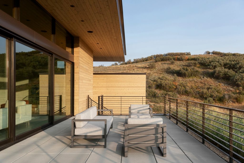Outdoor living connects the dwelling's occupants with nature.