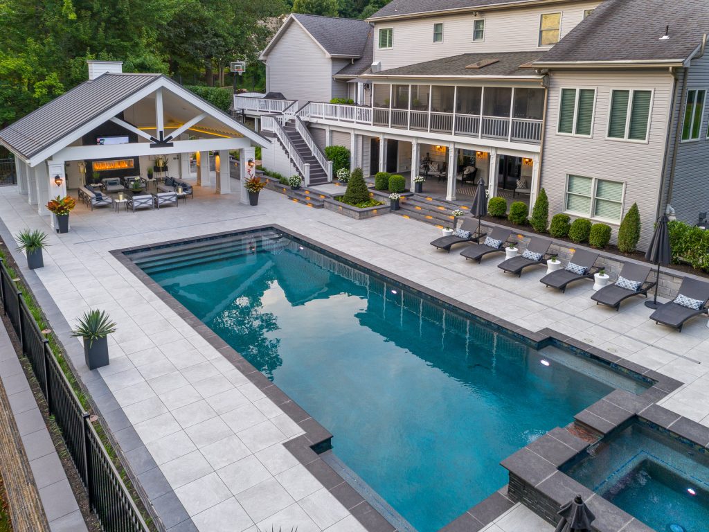 A So-CAL inspired Pool Pavilion Oasis in Central PA