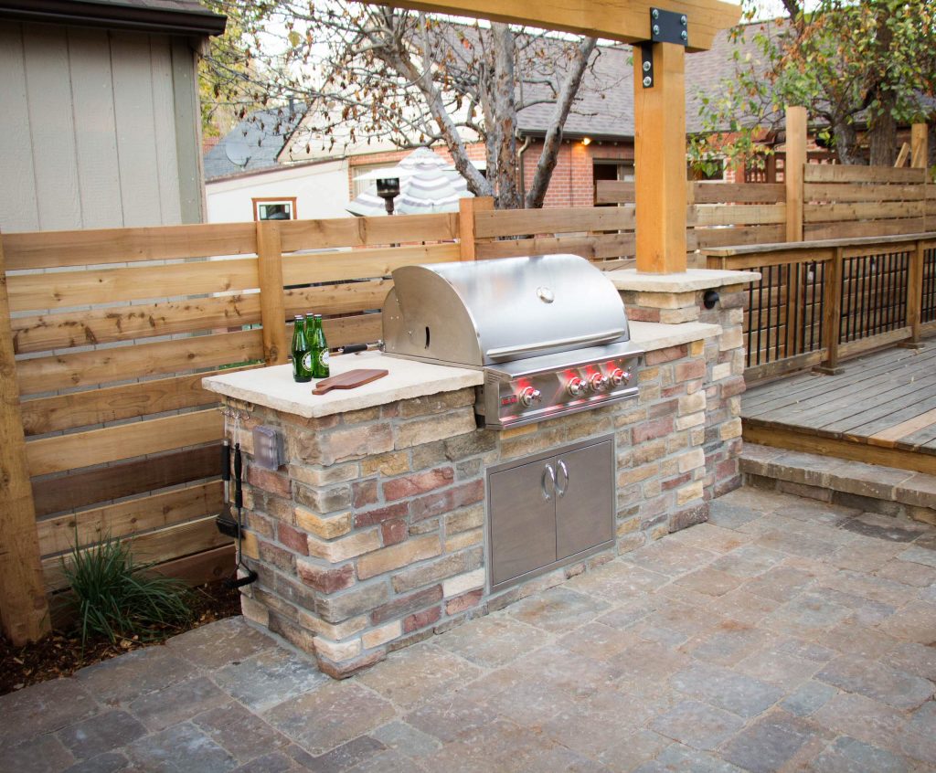 A custom outdoor grill area. Photo by D.L.