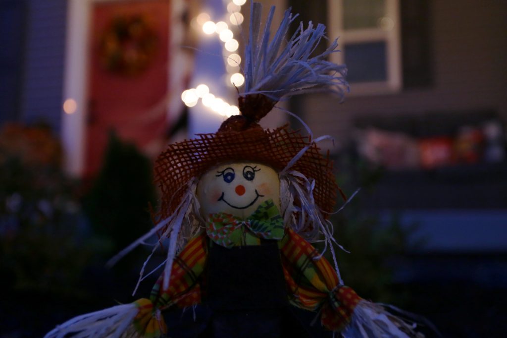 A fall front porch decorating project. Please inquire for a quote.