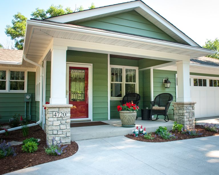 A new front porch to relax, greet neighbors and enjoy the lake views