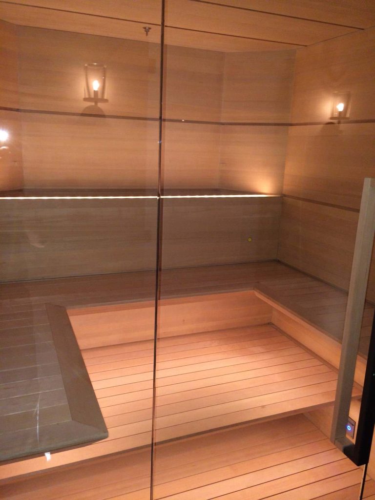 Another view of our Featured Sauna in Architectural Digest.