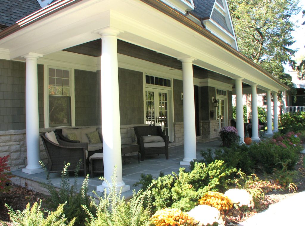 Arts and crafts porch idea in Chicago by Joel Andersen Homes Ltd. | Outdoor Photos | Porch | Landscaping | Landscape Design | Outdoor Living Space | Porch Design Ideas | Outdoor Living Space Ideas | Backyard Design