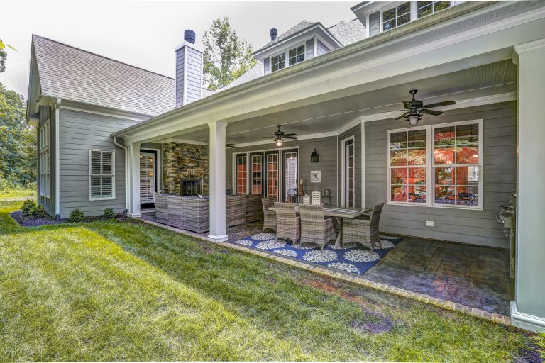 Arts and crafts porch photo in Richmond by Craftmaster Homes | Outdoor Photos | Porch | Landscaping | Landscape Design | Outdoor Living Space | Porch Design Ideas | Outdoor Living Space Ideas | Backyard Design