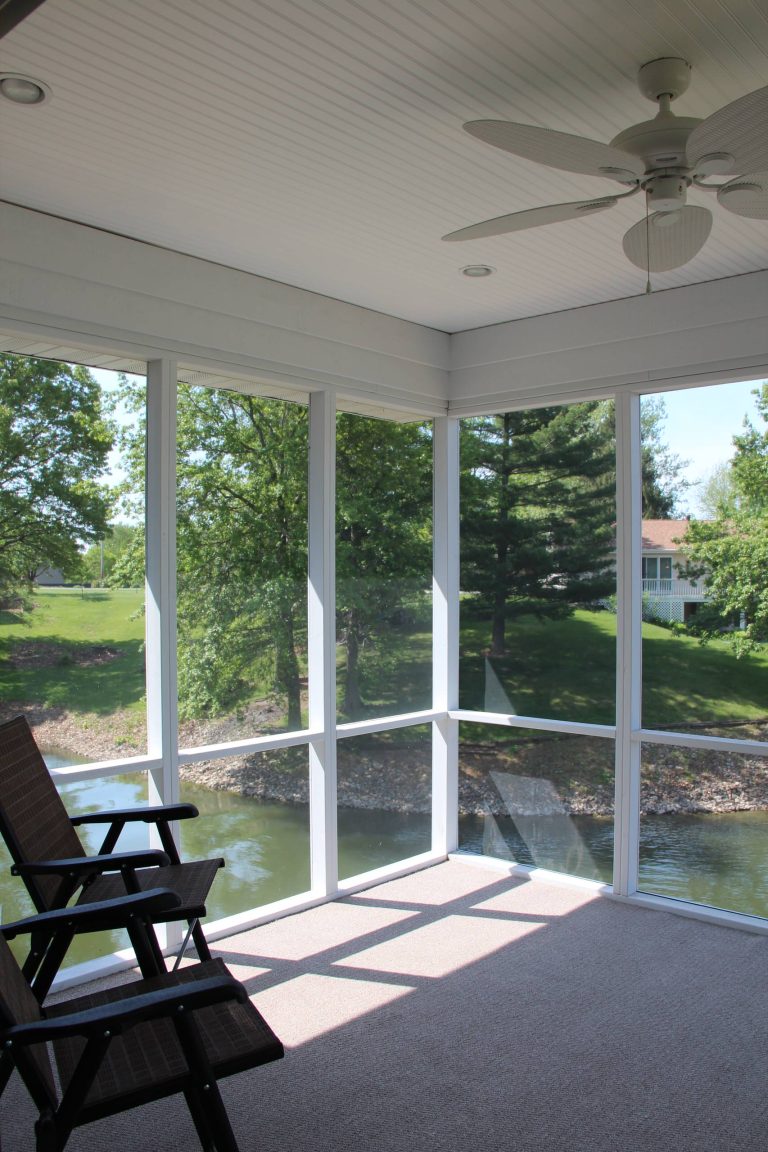 Arts and crafts screened-in porch photo in Chicago by Ozella Construction, Inc. | Outdoor Photos | Porch | Landscaping | Landscape Design | Outdoor Living Space | Porch Design Ideas | Outdoor Living Space Ideas | Backyard Design