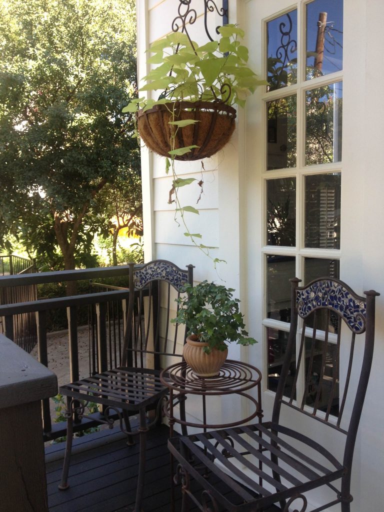 Back Porch Detail - a lovely place to sit and enjoy a cup of coffee or a glass of wine.
