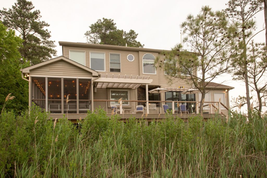 Back deck renovation and addition Photo: Carolyn Watson Boardwalk Builders, Rehoboth Beach, DE www.boardwalkbuilders.com