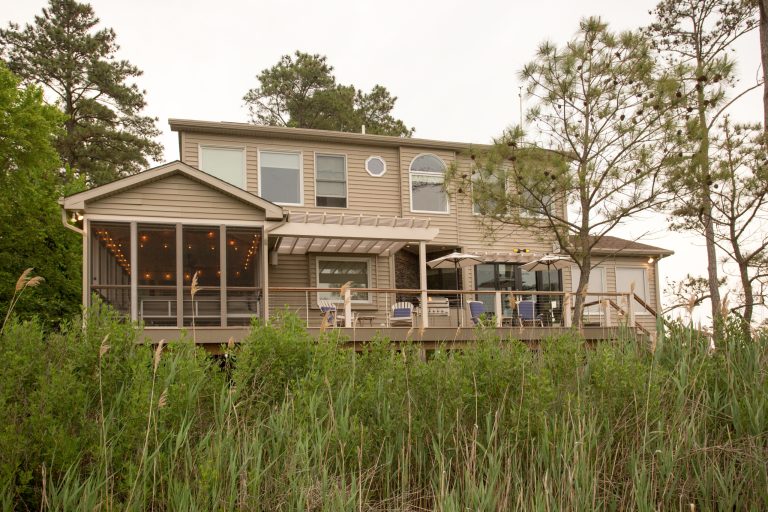 Back deck renovation and addition Photo: Carolyn Watson Boardwalk Builders, Rehoboth Beach, DE www.boardwalkbuilders.com
