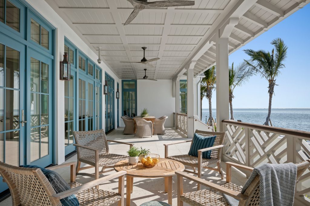 Back patio behind home