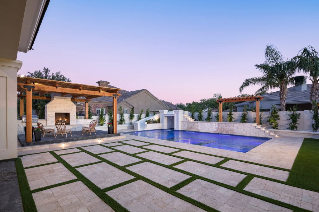 Backyard landscape