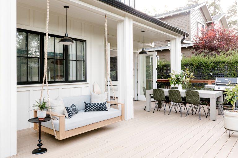 Beach style ground level mixed material railing deck photo in San Francisco with no cover