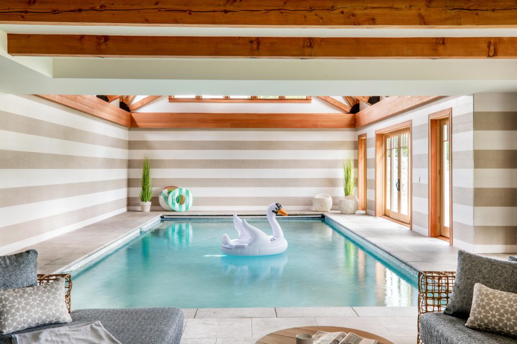 Beach style pool photo in Boston