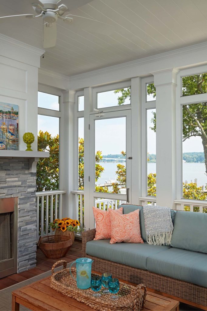 Beach style porch idea in Baltimore by Bountiful | Outdoor Photos | Porch | Landscaping | Landscape Design | Outdoor Living Space | Porch Design Ideas | Outdoor Living Space Ideas | Backyard Design