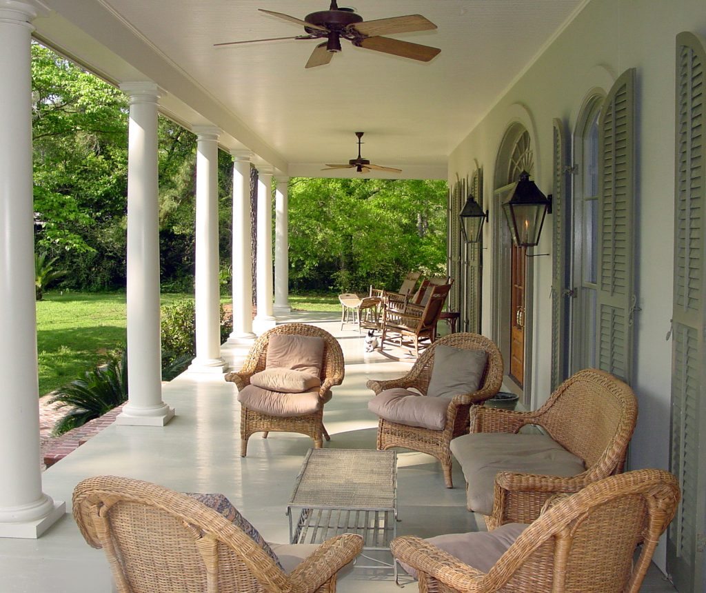 Beach style porch idea in New Orleans by The Hopkins Company Architects | Outdoor Photos | Porch | Landscaping | Landscape Design | Outdoor Living Space | Porch Design Ideas | Outdoor Living Space Ideas | Backyard Design