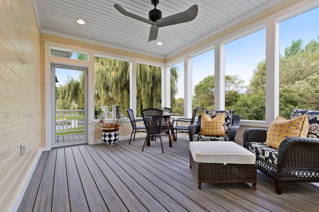 Beach style porch idea in Other by TCD Homes | Outdoor Photos | Porch | Landscaping | Landscape Design | Outdoor Living Space | Porch Design Ideas | Outdoor Living Space Ideas | Backyard Design