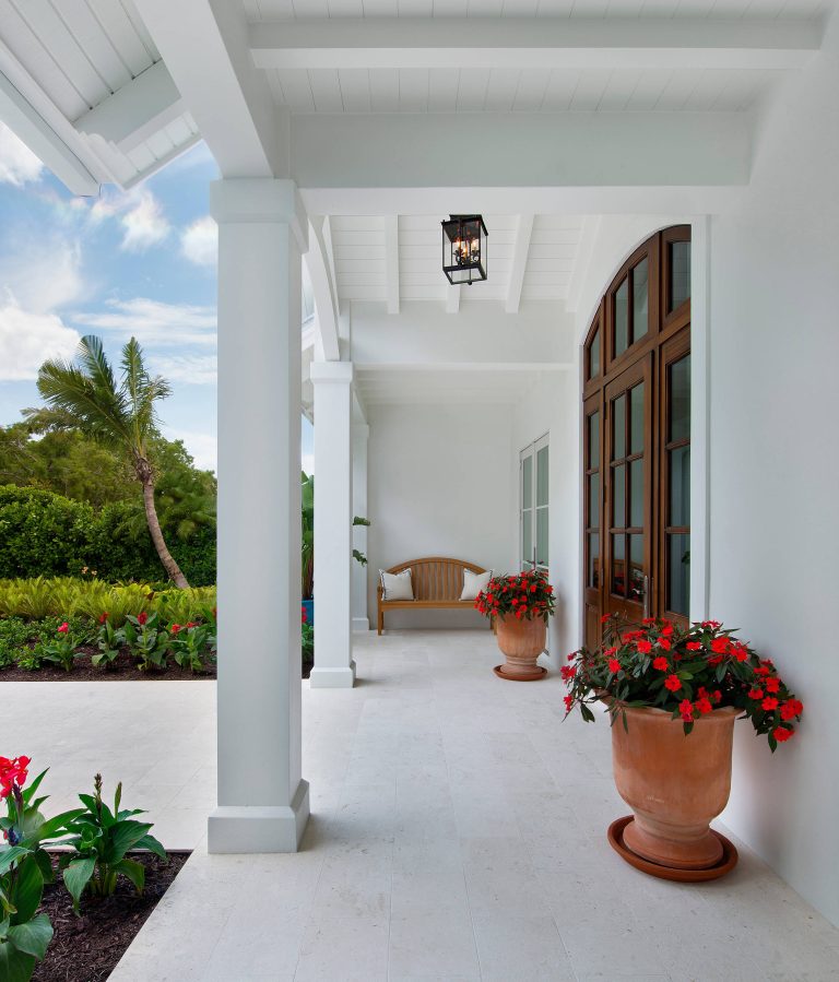Beach style porch photo in Miami by User | Outdoor Photos | Porch | Landscaping | Landscape Design | Outdoor Living Space | Porch Design Ideas | Outdoor Living Space Ideas | Backyard Design