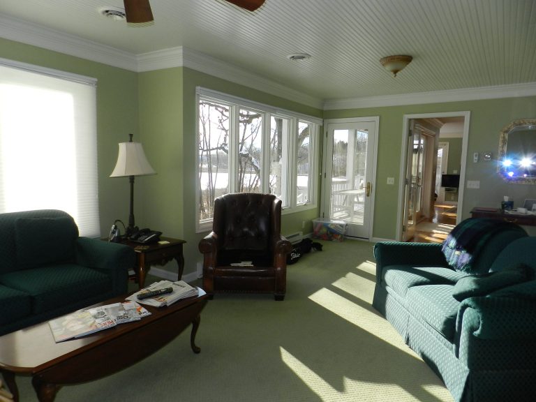 Before picture of porch off of kitchen. Photos by Enhance With Style.