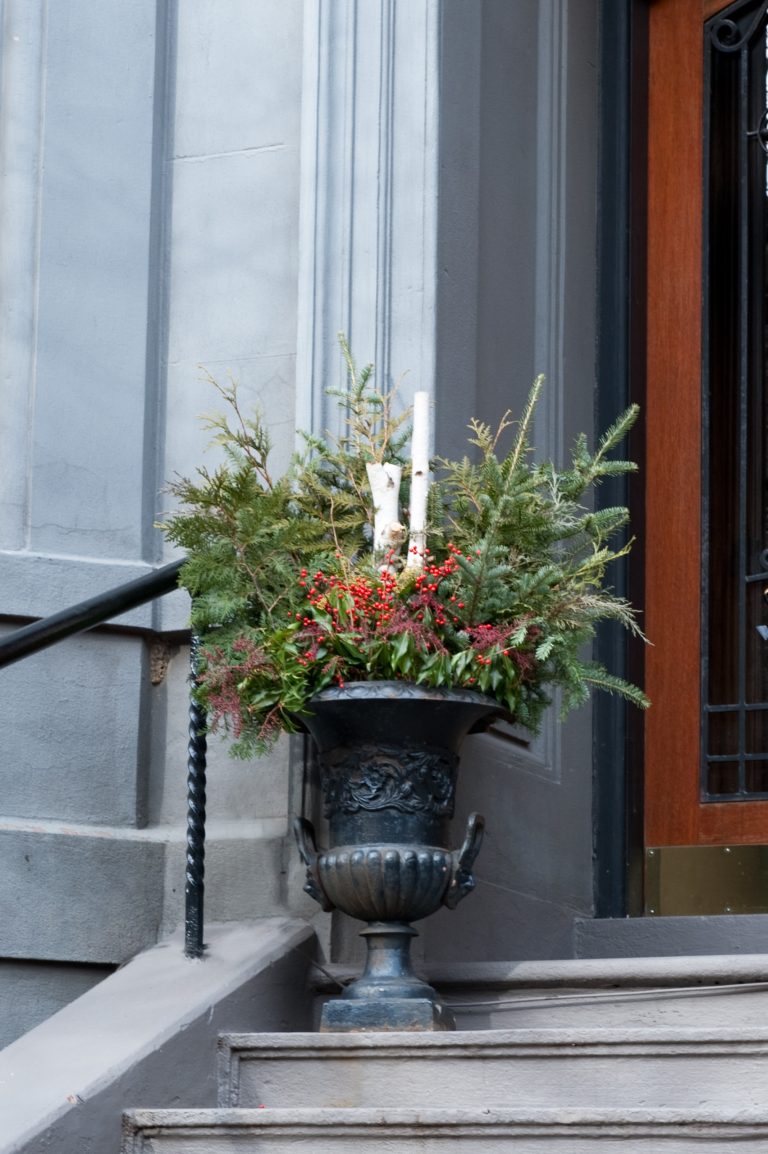 Birch tree branches draw the eye to this arrangement. Mary Prince © 2012 Houzz