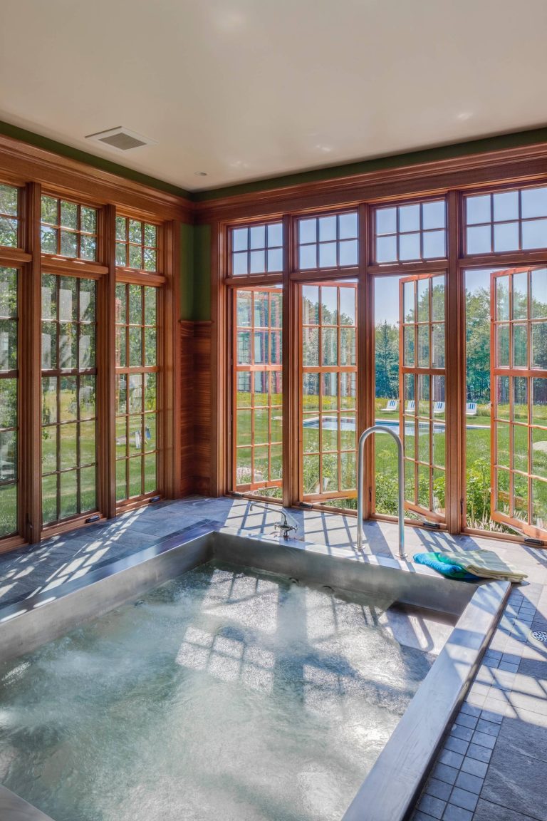 Brian Vanden Brink Photographer Spa Room with Pool beyond