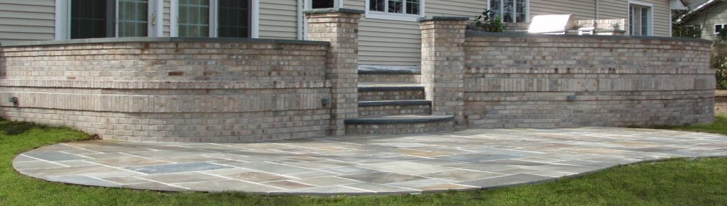 Brick and Bluestone Patio. Melville, NY.