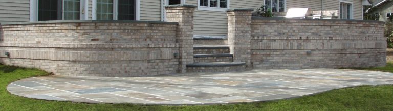 Brick and Bluestone Patio. Melville, NY.