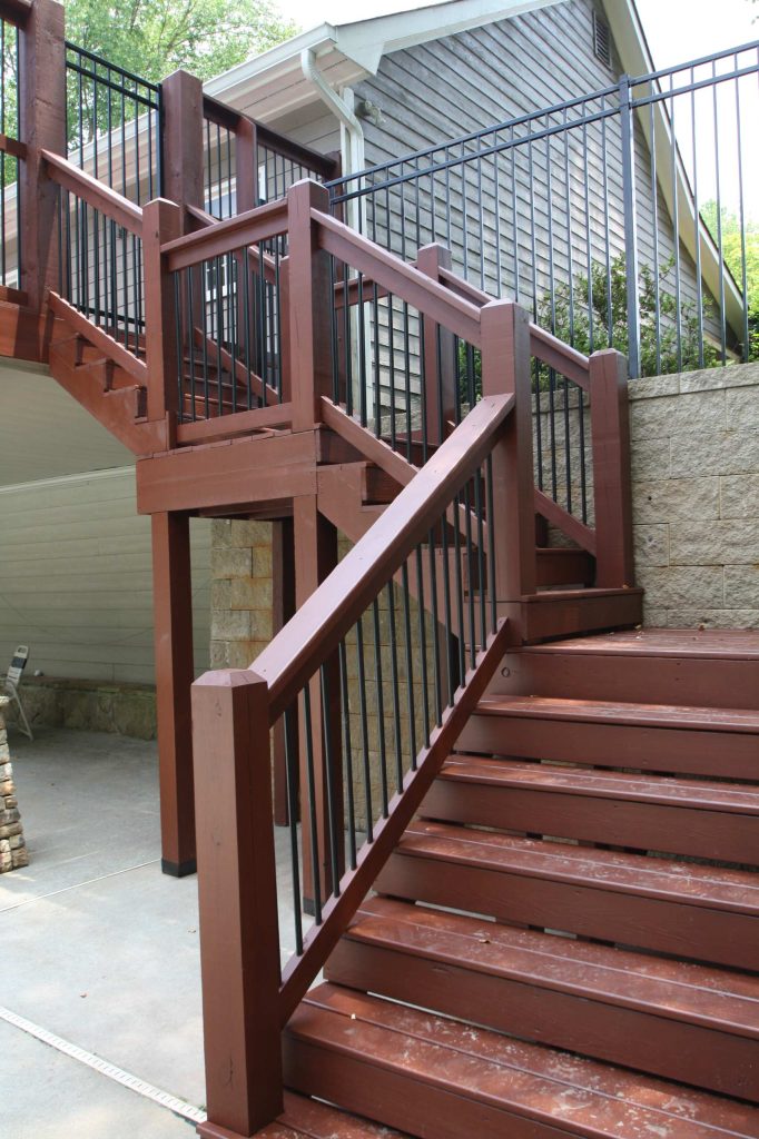 Built community exterior deck
