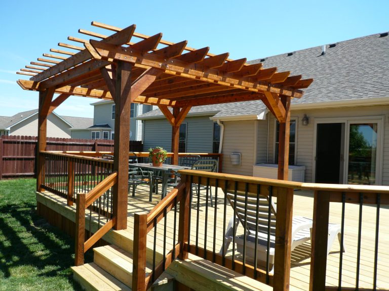 Cedar pergola