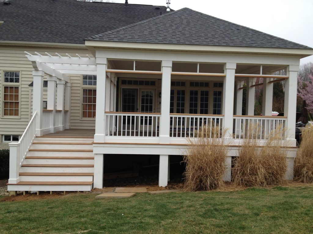 Classic porch idea in Baltimore by Melville Thomas Architects, Inc. | Outdoor Photos | Porch | Landscaping | Landscape Design | Outdoor Living Space | Porch Design Ideas | Outdoor Living Space Ideas | Backyard Design