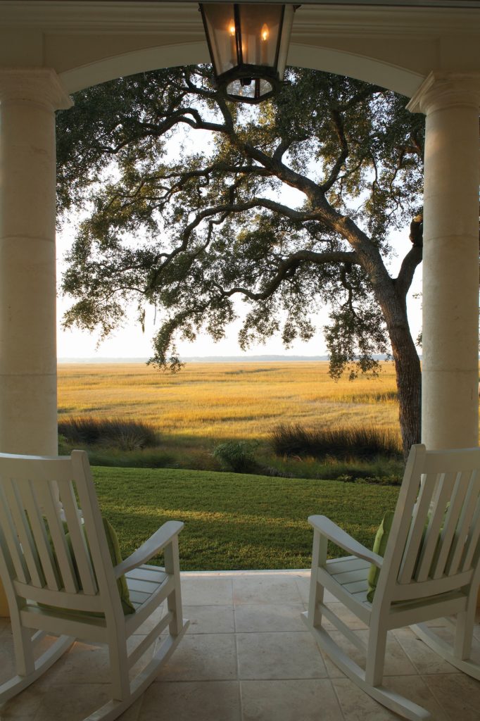 Classic porch idea in Los Angeles by Harrison Design | Outdoor Photos | Porch | Landscaping | Landscape Design | Outdoor Living Space | Porch Design Ideas | Outdoor Living Space Ideas | Backyard Design