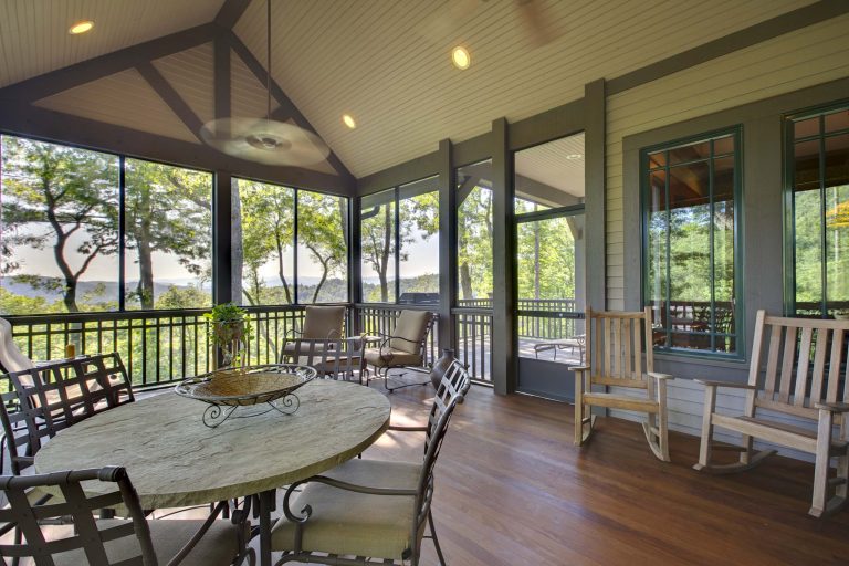 Classic porch idea in Other with decking and a roof extension by BlueStone Construction, LLC | Outdoor Photos | Porch | Landscaping | Landscape Design | Outdoor Living Space | Porch Design Ideas | Outdoor Living Space Ideas | Backyard Design