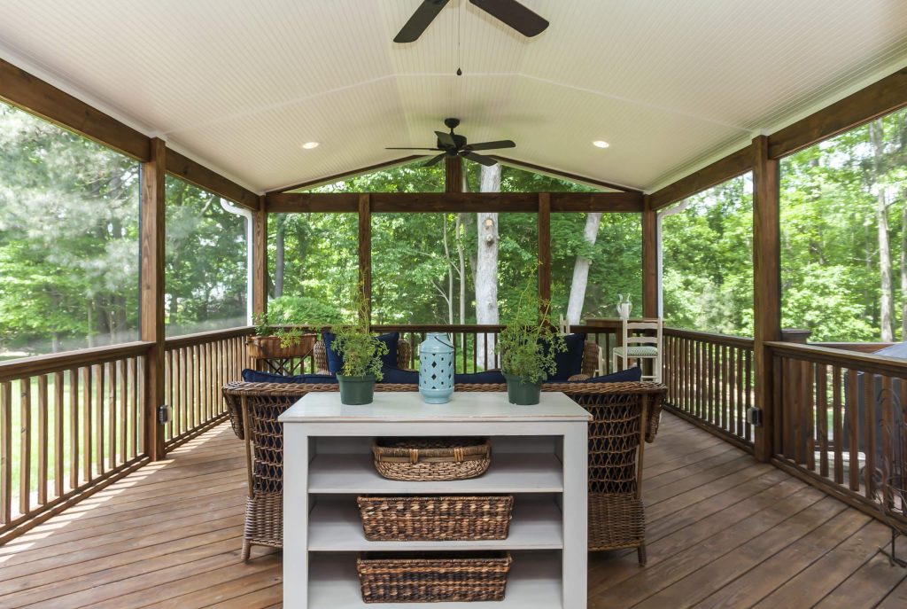 Classic porch idea in Raleigh by Triangle Deck Builders | Outdoor Photos | Porch | Landscaping | Landscape Design | Outdoor Living Space | Porch Design Ideas | Outdoor Living Space Ideas | Backyard Design