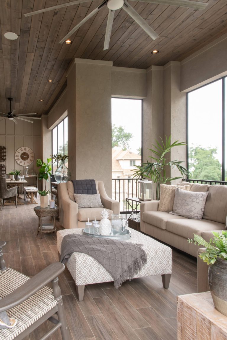 Classic screened-in back porch idea in St Louis by Liston Design Build | Outdoor Photos | Porch | Landscaping | Landscape Design | Outdoor Living Space | Porch Design Ideas | Outdoor Living Space Ideas | Backyard Design