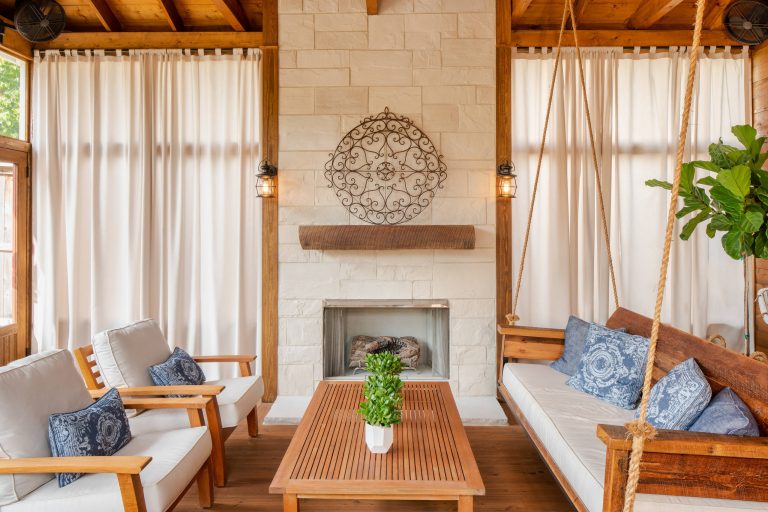 Classic screened-in porch idea in Nashville with decking and a roof extension by The Porch Company | Outdoor Photos | Porch | Landscaping | Landscape Design | Outdoor Living Space | Porch Design Ideas | Outdoor Living Space Ideas | Backyard Design