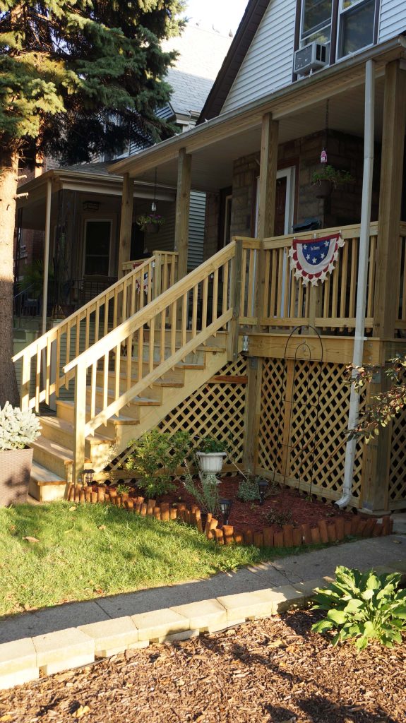 Complete Demo of Outside Porch, Leveling the Concrete and ground then building a Secure Fence Base . www.ArchwayConstructionCo.com