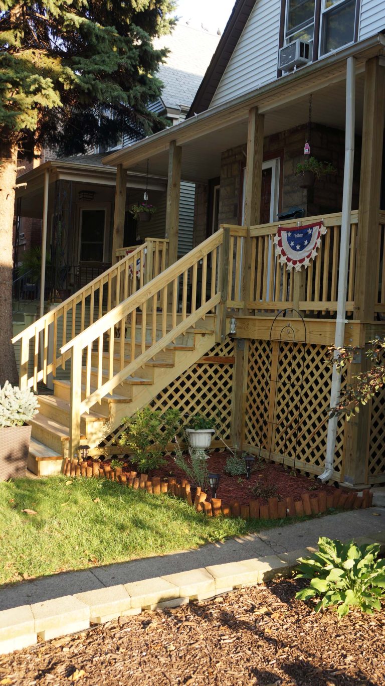 Complete Demo of Outside Porch, Leveling the Concrete and ground then building a Secure Fence Base . www.ArchwayConstructionCo.com