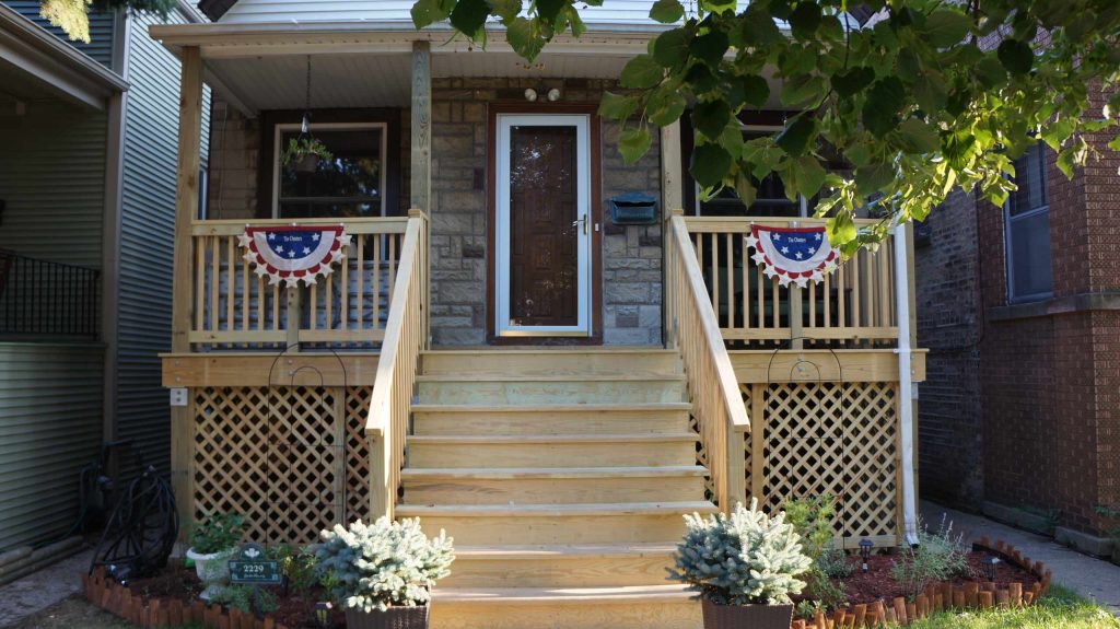 Complete Demo of Outside Porch, Leveling the Concrete and ground then building a Secure Fence Base . www.ArchwayConstructionCo.com