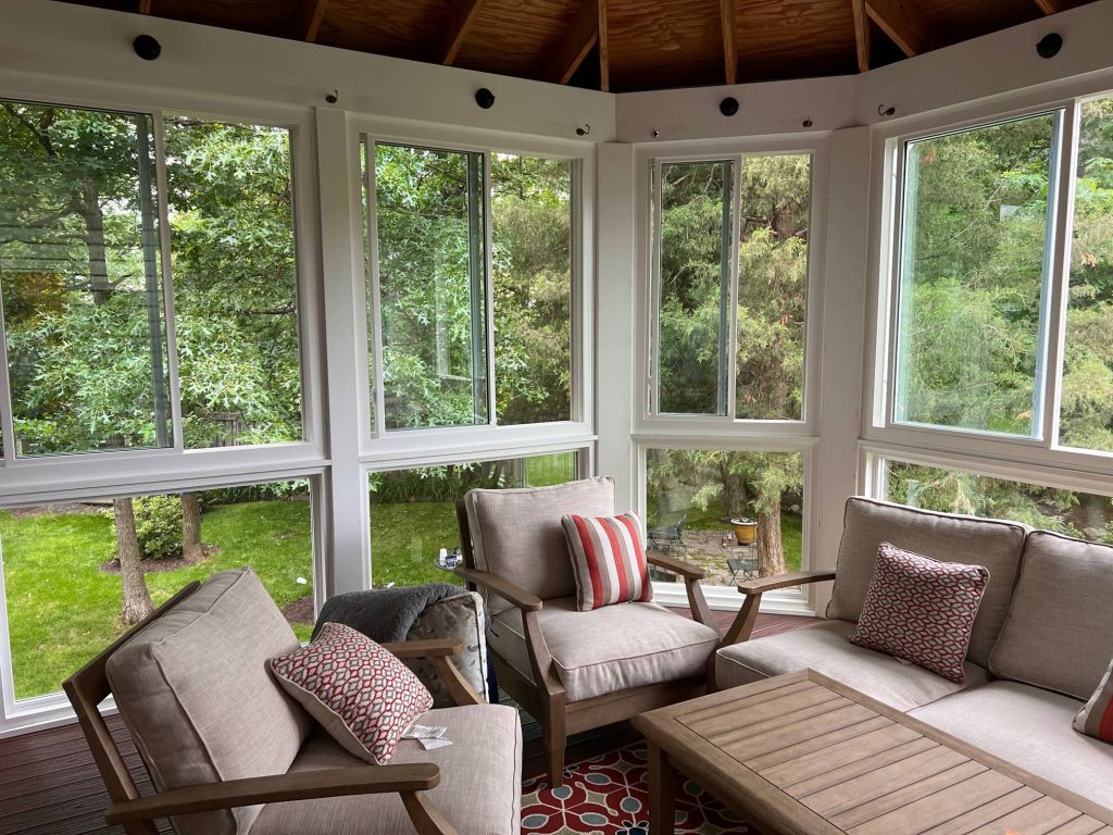 Completion of porch -- inside view