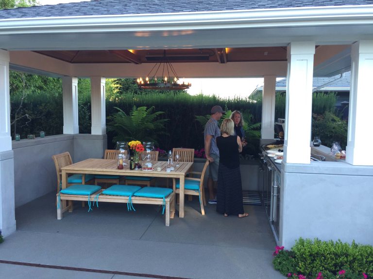 Cooking pavilion built by Chris White Inc