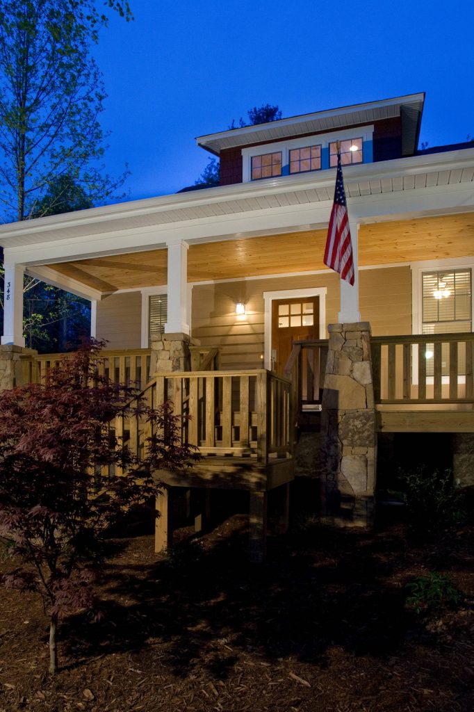 Cottage home built by Brookstone Builders