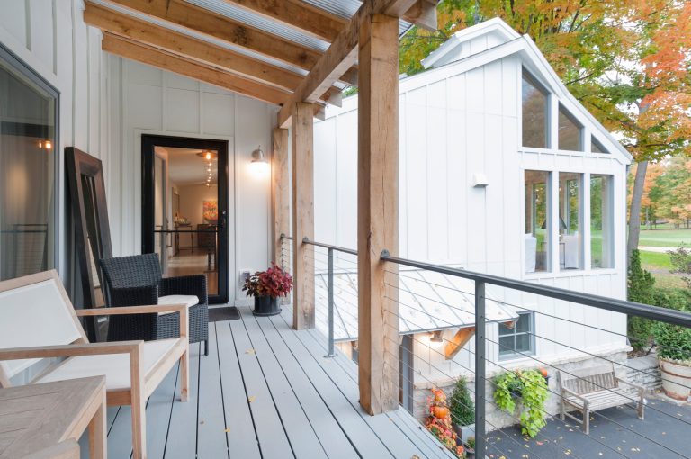 Cottage porch idea in Columbus by T. Walton Carr, Architects | Outdoor Photos | Porch | Landscaping | Landscape Design | Outdoor Living Space | Porch Design Ideas | Outdoor Living Space Ideas | Backyard Design