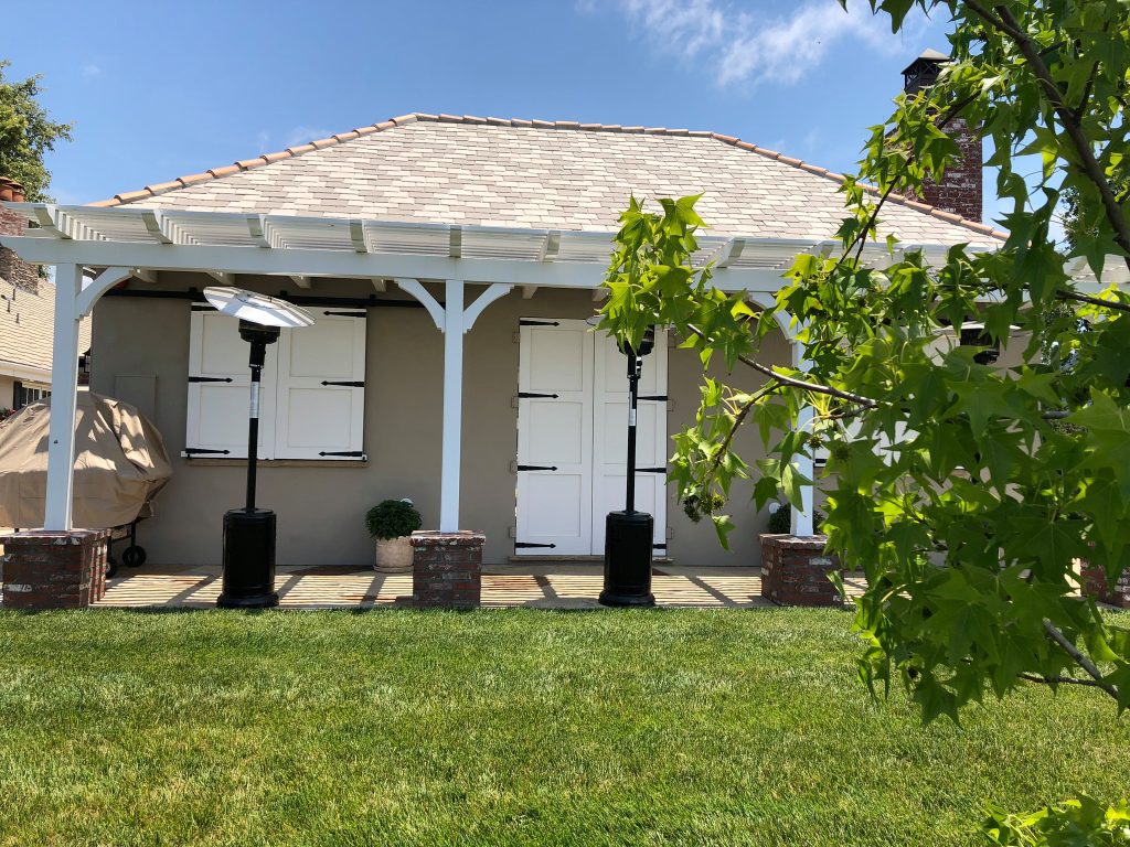 Cottage porch idea in San Luis Obispo by Lisa Krempasky Design. ASID; Affiliate member | Outdoor Photos | Porch | Landscaping | Landscape Design | Outdoor Living Space | Porch Design Ideas | Outdoor Living Space Ideas | Backyard Design