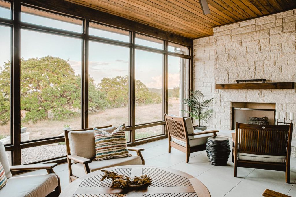 Cottage porch photo in Austin by MX3 Homes | Outdoor Photos | Porch | Landscaping | Landscape Design | Outdoor Living Space | Porch Design Ideas | Outdoor Living Space Ideas | Backyard Design