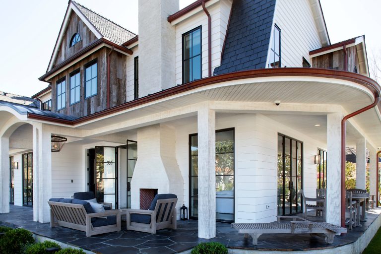 Cottage porch photo in Los Angeles by GONTERMAN CUSTOM HOMES | Outdoor Photos | Porch | Landscaping | Landscape Design | Outdoor Living Space | Porch Design Ideas | Outdoor Living Space Ideas | Backyard Design