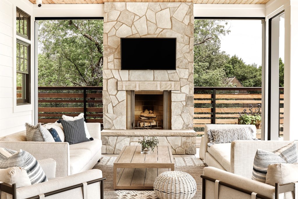 Cottage porch photo in Minneapolis by Andrea Swan - Swan Architecture | Outdoor Photos | Porch | Landscaping | Landscape Design | Outdoor Living Space | Porch Design Ideas | Outdoor Living Space Ideas | Backyard Design