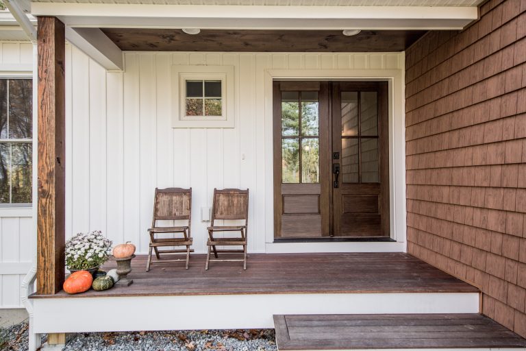 Country porch photo in Boston by ATA Construction, LLC | Outdoor Photos | Porch | Landscaping | Landscape Design | Outdoor Living Space | Porch Design Ideas | Outdoor Living Space Ideas | Backyard Design