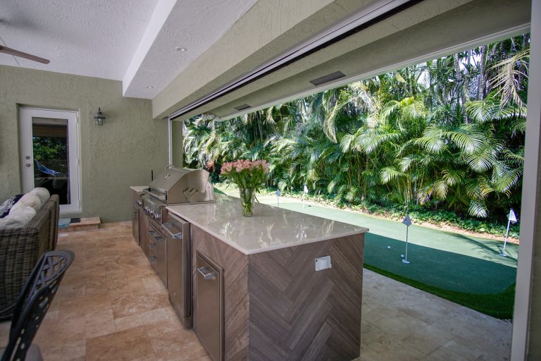 Covered BBQ and entertainment addition