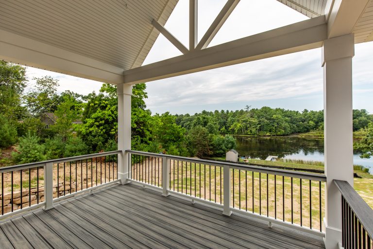 Covered Porch with Waterviews.