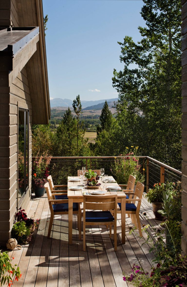 Custom Home in Jackson Hole, WY

Paul Warchol Photography

Deck container garden - small rustic backyard deck container garden idea in Other with no cover by EK Reedy Interiors, Inc. | Outdoor Photos | Deck | Landscaping | Landscape Design | Outdoor Living Space | Deck Design Ideas | Outdoor Living Space Ideas
